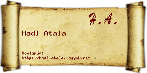 Hadl Atala névjegykártya